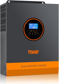 PowMr Inversor Solar Híbrido 3000W 24V | MPPT 80A | Onda Sinusoidal Pura