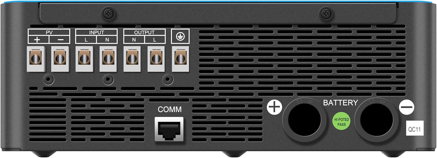 Inversor Híbrido Onda Sinusoidal Pura 4000W | MPPT 140A | 24V a 110V | Sin Batería | Litio y AGM
