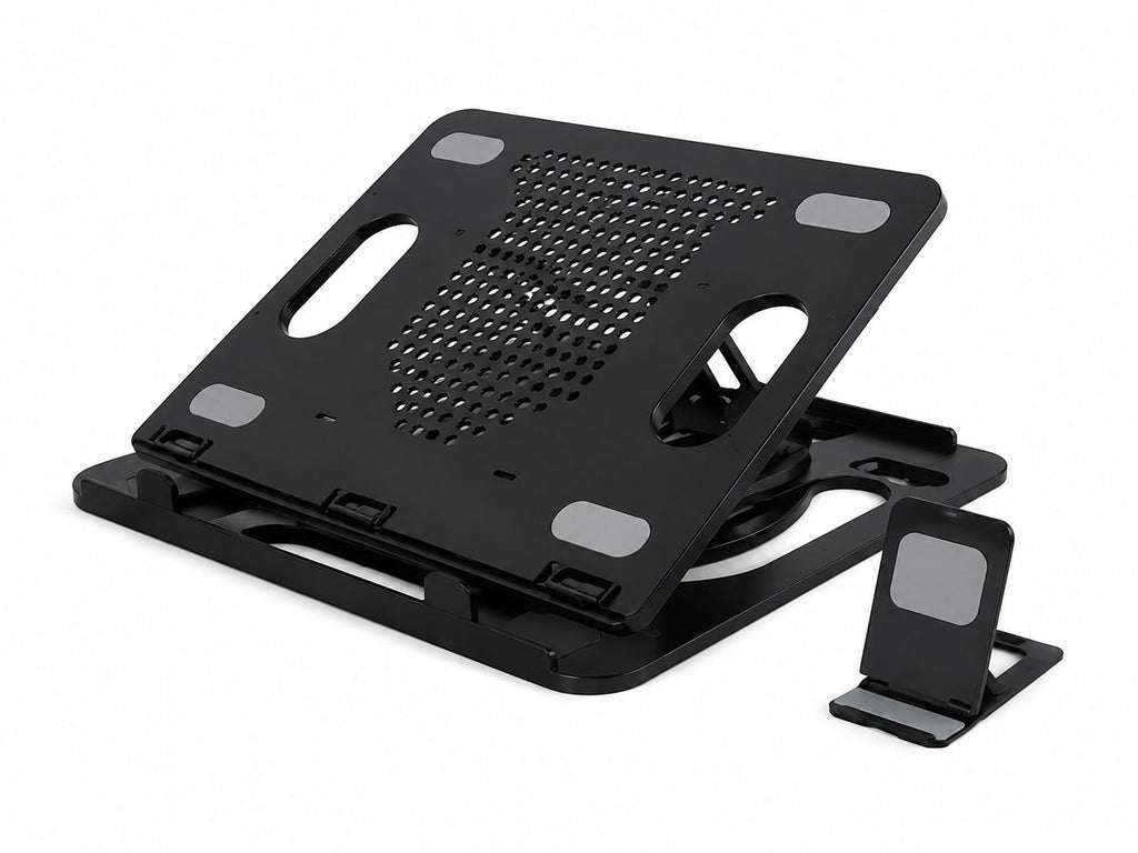 Base para Laptop con Inclinación y Soporte para Celular