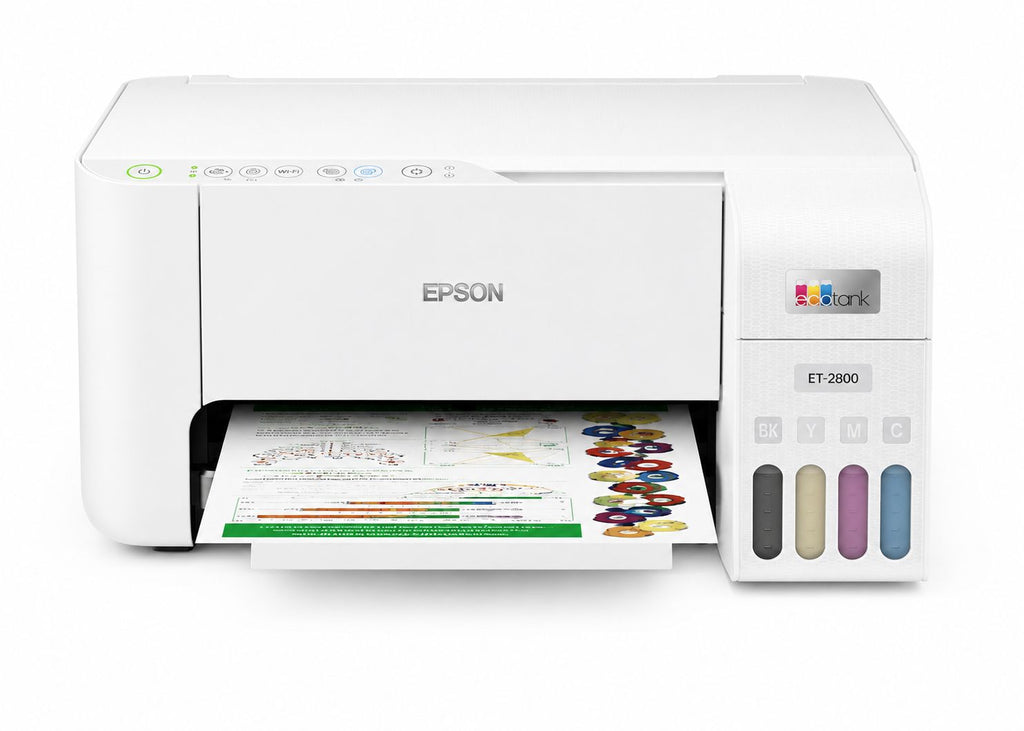 Impresora Epson - EcoTank ET-2800 Wireless Color All-in-One Inkjet Cartridge-Free Supertank Printer - Blanco