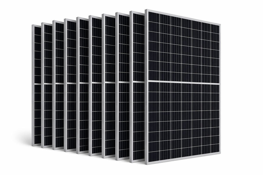 Sistema solar con Inversor 10000W almacenamiento de 10000KWh alimentado con 10 paneles 590W
