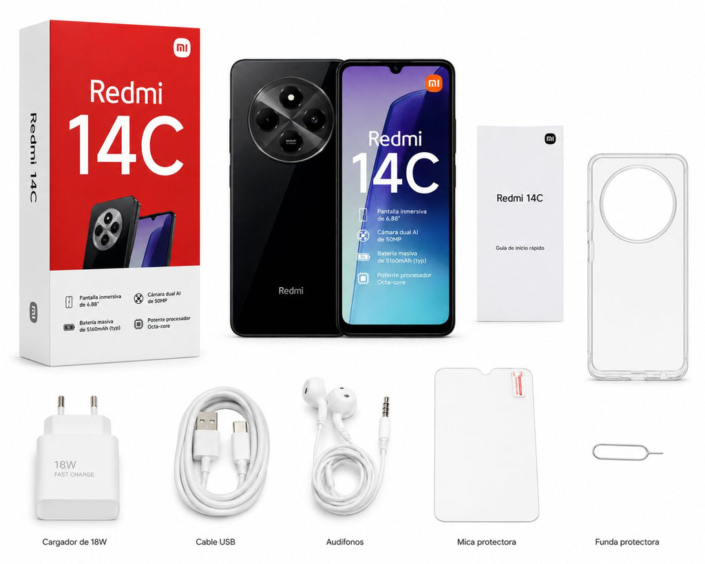 Xiaomi Redmi 14C | Smartphone 4GB RAM / 128GB | Desbloqueado