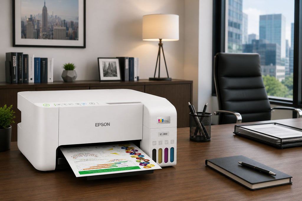 Impresora Epson - EcoTank ET-2800 Wireless Color All-in-One Inkjet Cartridge-Free Supertank Printer - Blanco