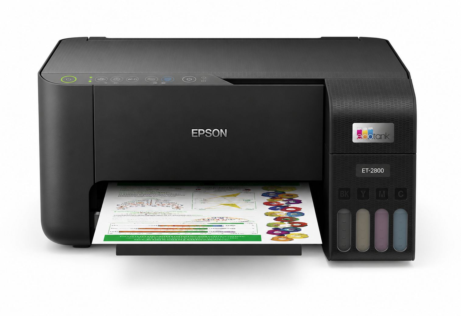Impresora Epson - EcoTank ET-2800 Wireless Color All-in-One Inkjet Cartridge-Free Supertank Printer - Blanco